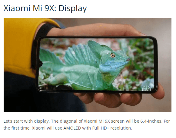 تاچ ال سی دی شیائومی Xiaomi MI 9X