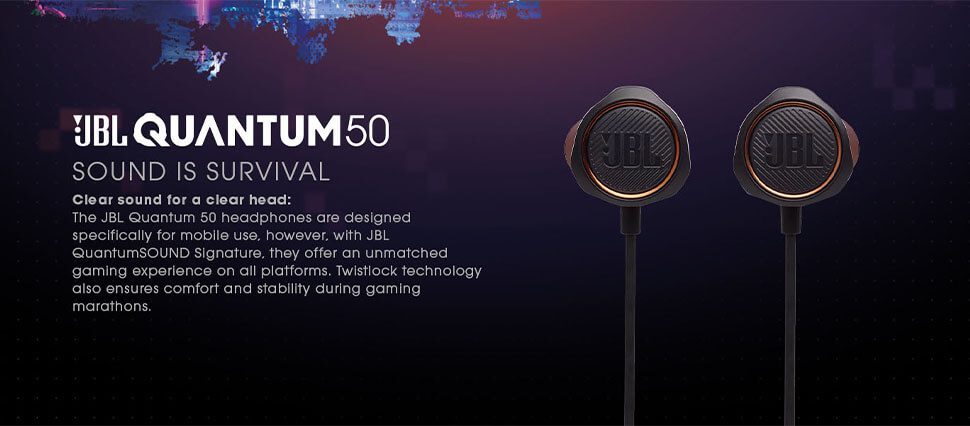 ایرفون گیمینگ جی بی ال مدل JBL Quantum 50