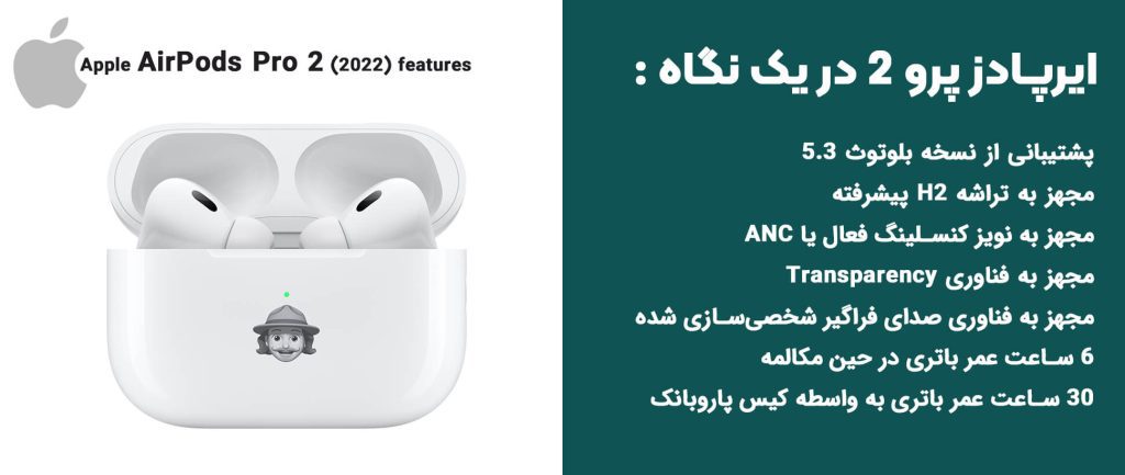 ایرپاد اپل مدل Apple AirPods Pro 2